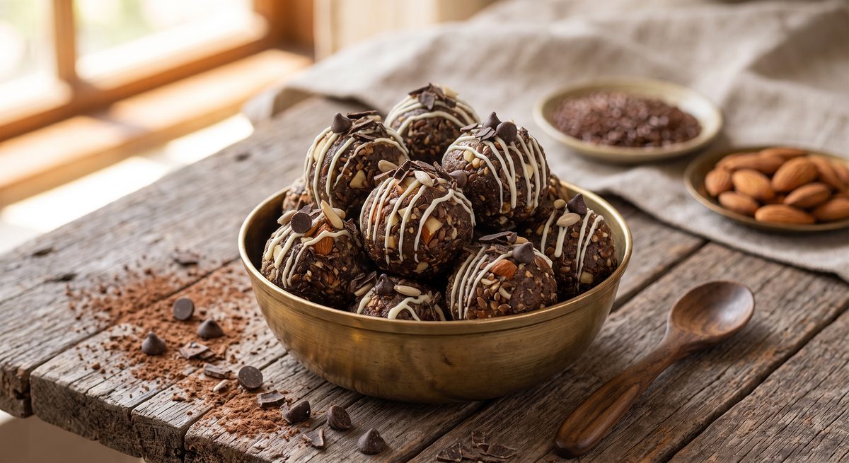 Chocolate alsi badaam laddoos
